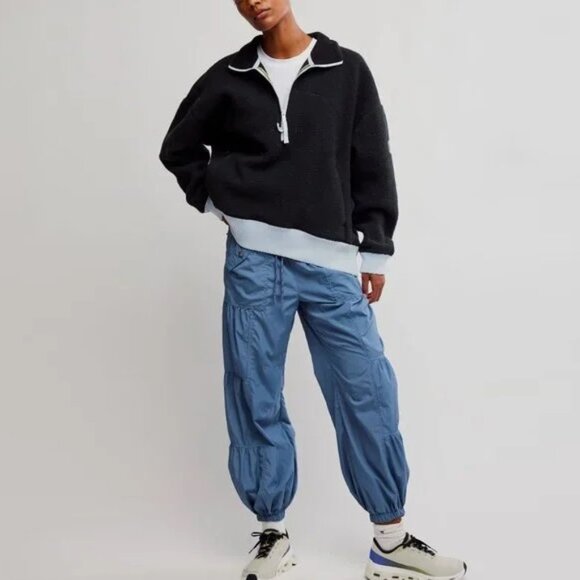 Free People Movement Hit The Slopes Quarter Zip Fleece Pullover NWT - Picture 5 of 10